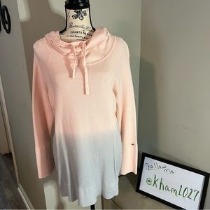 Calia Hombre Gray Pink Lightweight Hoodie Size large